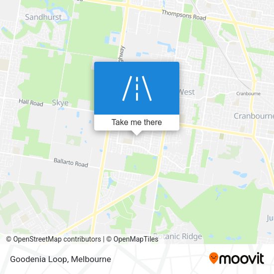 Goodenia Loop map