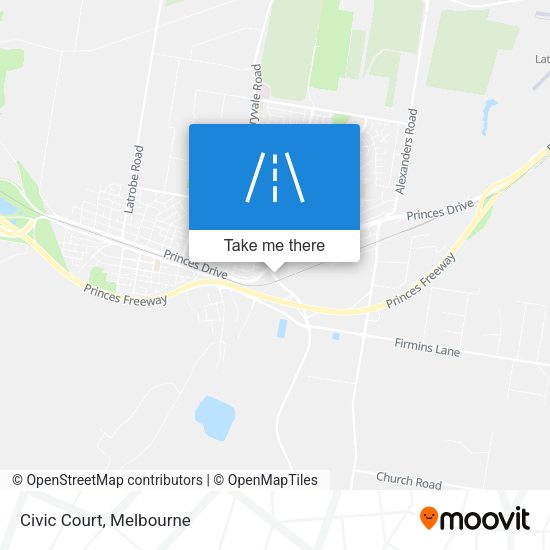 Civic Court map