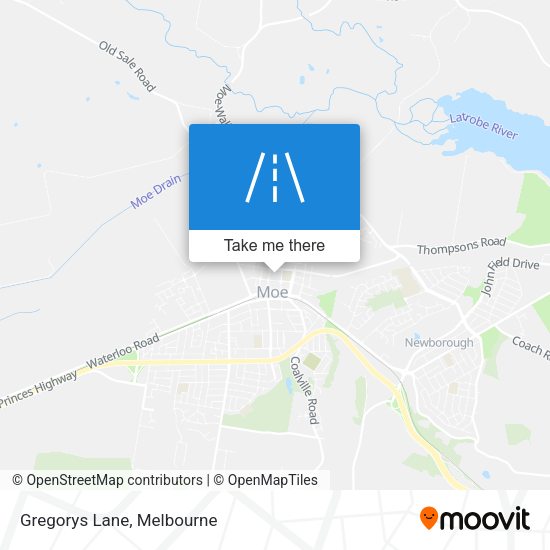 Gregorys Lane map