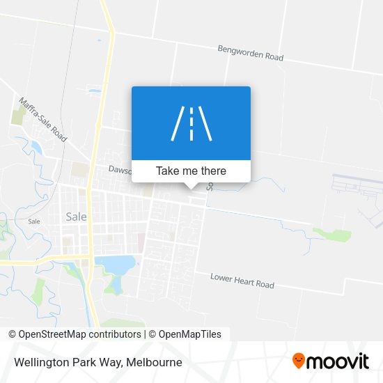 Wellington Park Way map