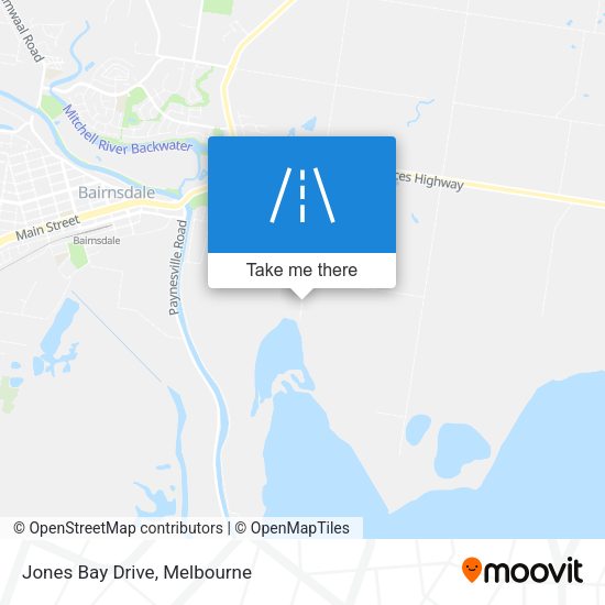 Jones Bay Drive map