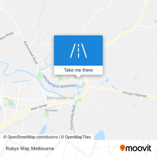 Rubys Way map
