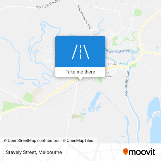 Stavely Street map