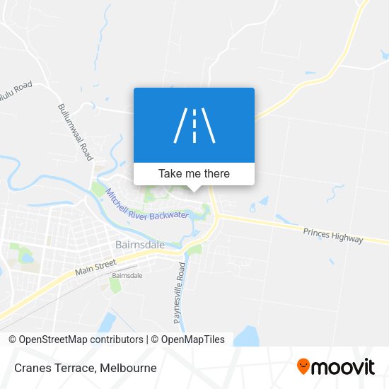 Cranes Terrace map