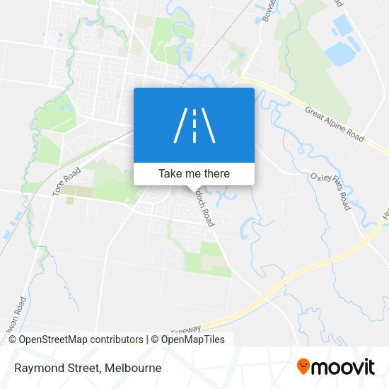 Raymond Street map