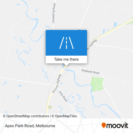 Apex Park Road map