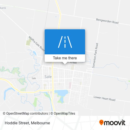 Hoddle Street map