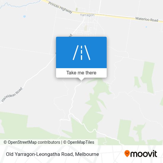 Old Yarragon-Leongatha Road map