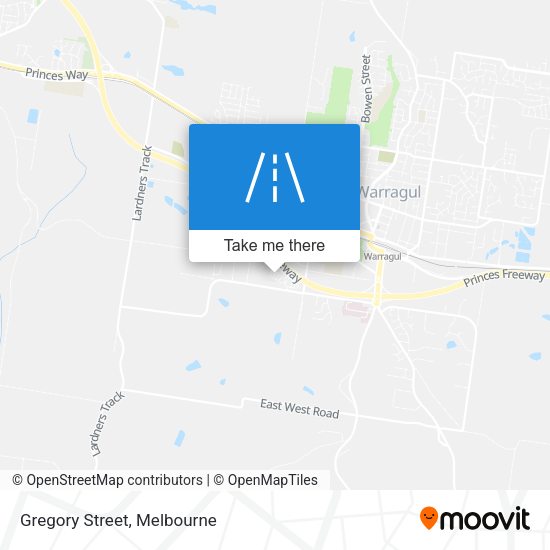 Gregory Street map
