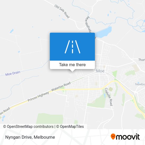 Nyngan Drive map