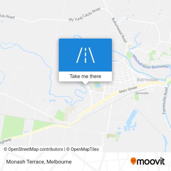 Monash Terrace map