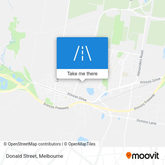Donald Street map