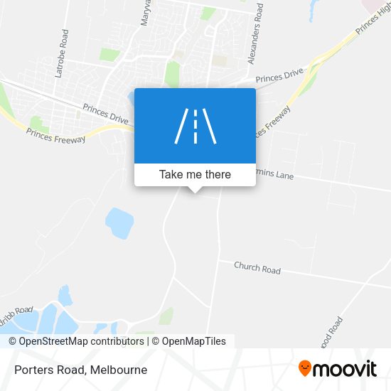 Porters Road map