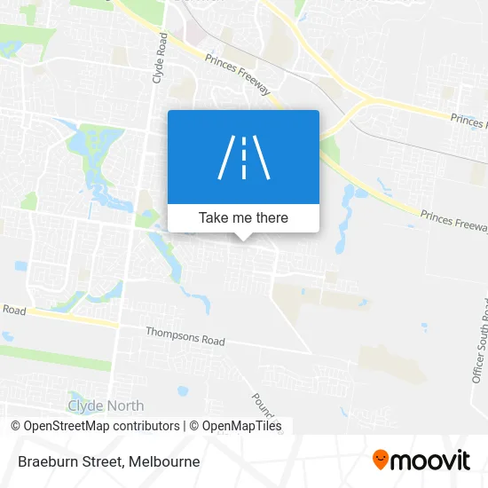 Mapa Braeburn Street