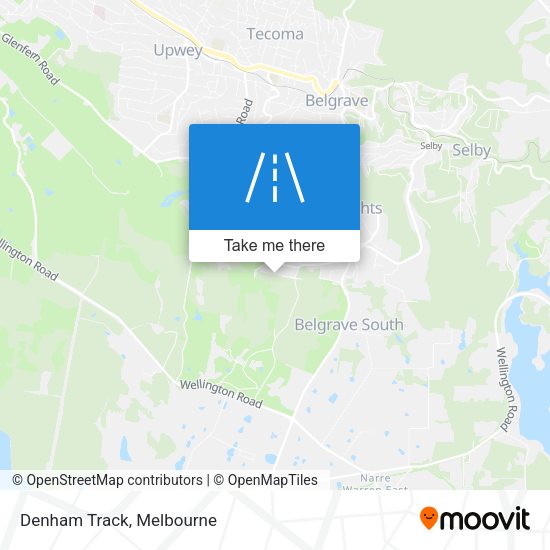 Denham Track map