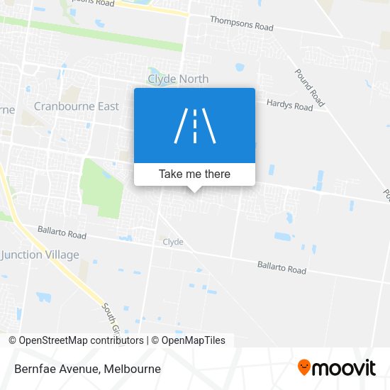 Bernfae Avenue map