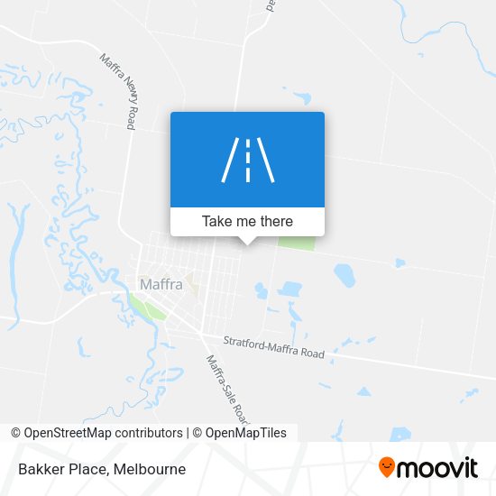Bakker Place map