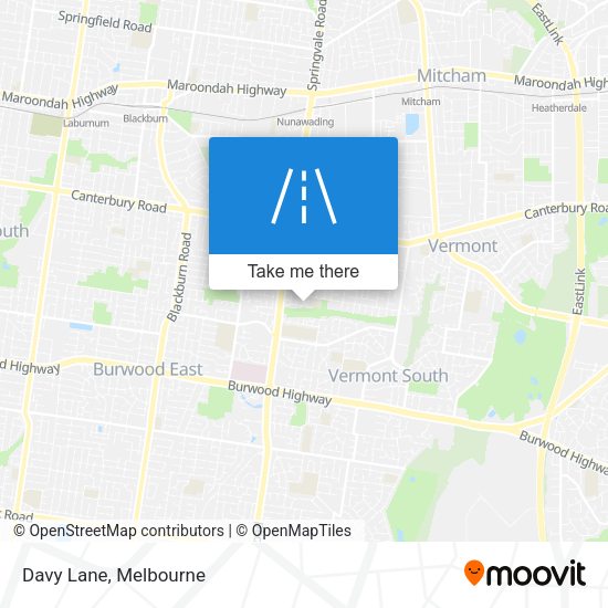 Davy Lane map