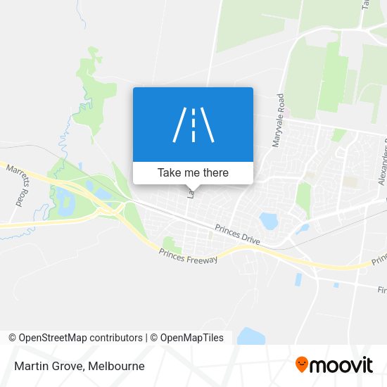 Martin Grove map