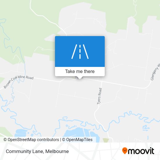 Community Lane map