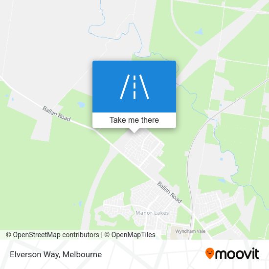 Elverson Way map