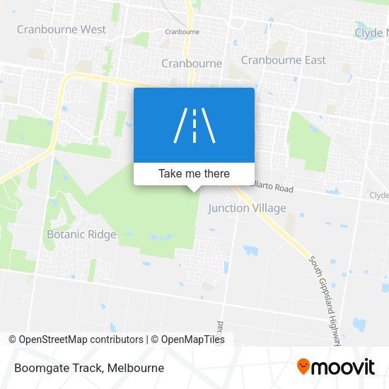 Boomgate Track map