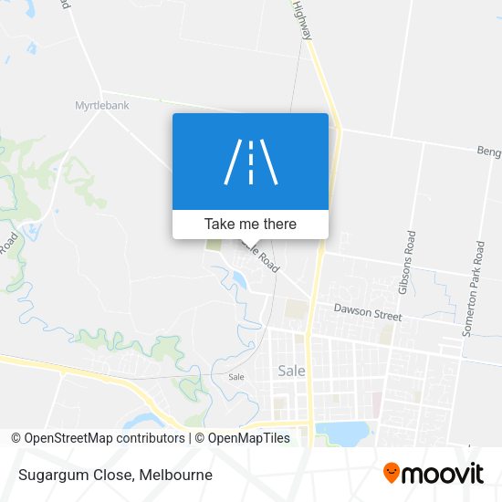 Sugargum Close map