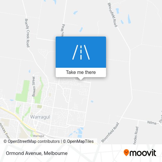 Ormond Avenue map