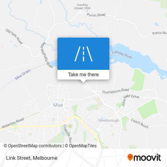 Link Street map