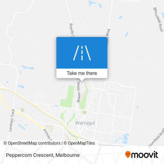 Peppercorn Crescent map