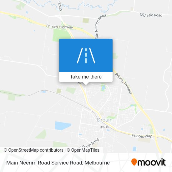 Main Neerim Road Service Road map