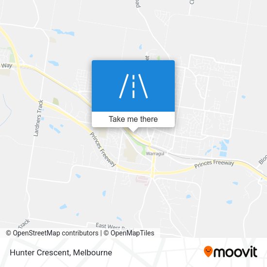 Hunter Crescent map