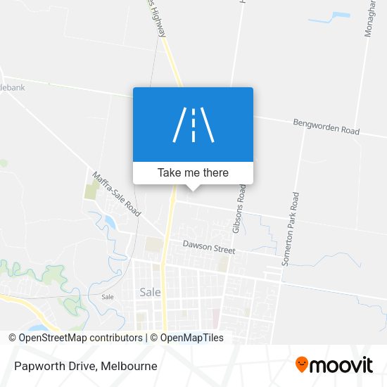 Papworth Drive map