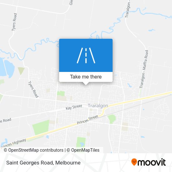 Saint Georges Road map