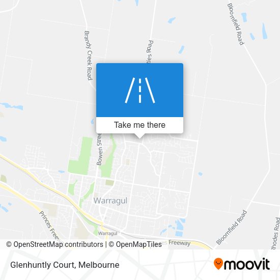 Glenhuntly Court map