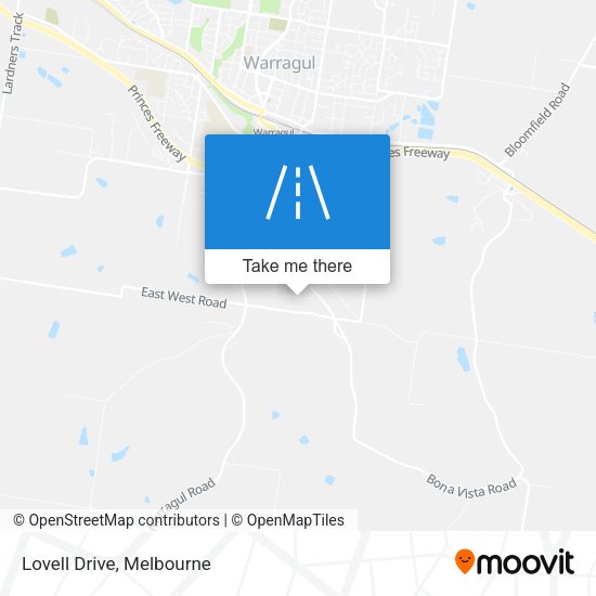 Lovell Drive map