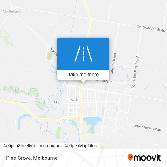 Pine Grove map