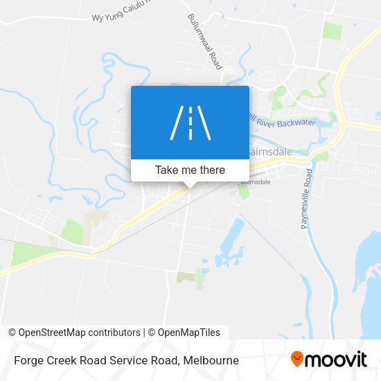 Forge Creek Road Service Road map