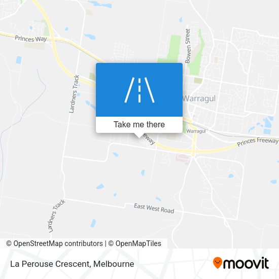 La Perouse Crescent map