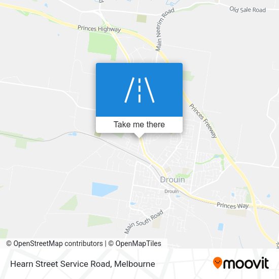 Hearn Street Service Road map