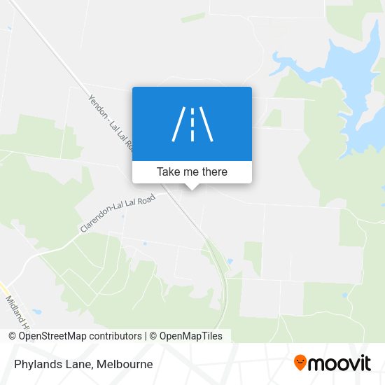 Phylands Lane map