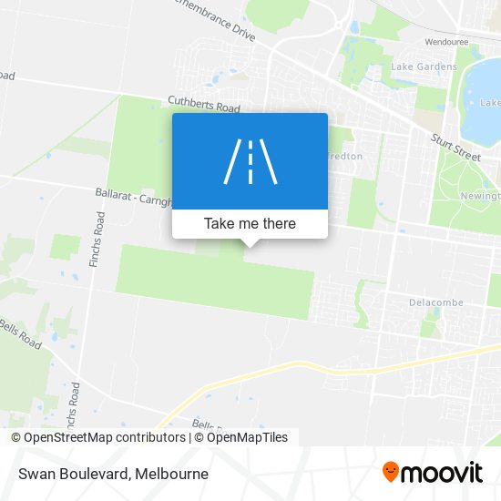 Swan Boulevard map