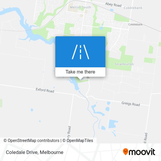 Coledale Drive map