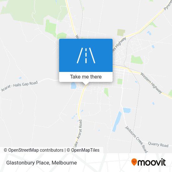 Glastonbury Place map