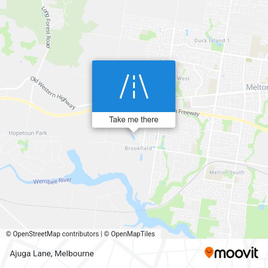 Ajuga Lane map