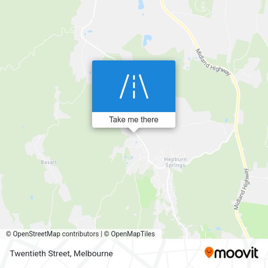 Twentieth Street map