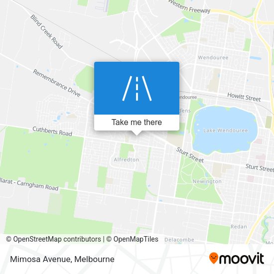 Mimosa Avenue map