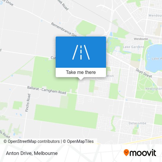 Anton Drive map