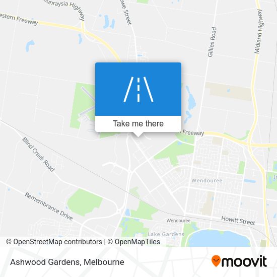 Ashwood Gardens map