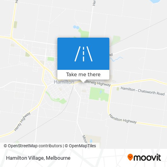 Mapa Hamilton Village